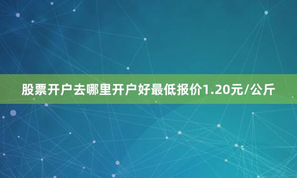 股票开户去哪里开户好最低报价1.20元/公斤